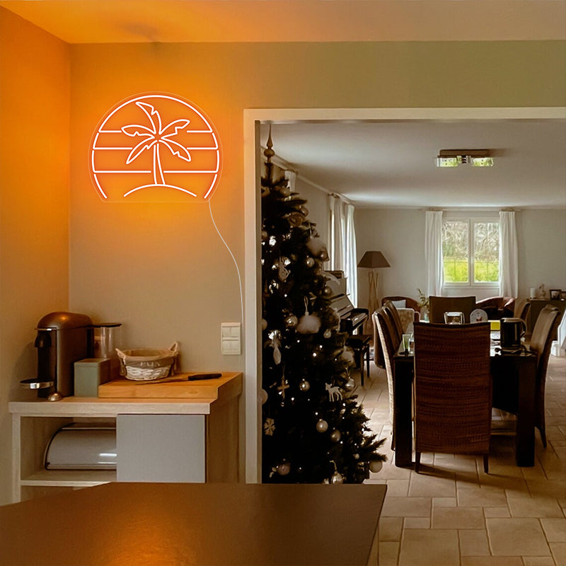 Palm Tree Neon Sign For Home Decor