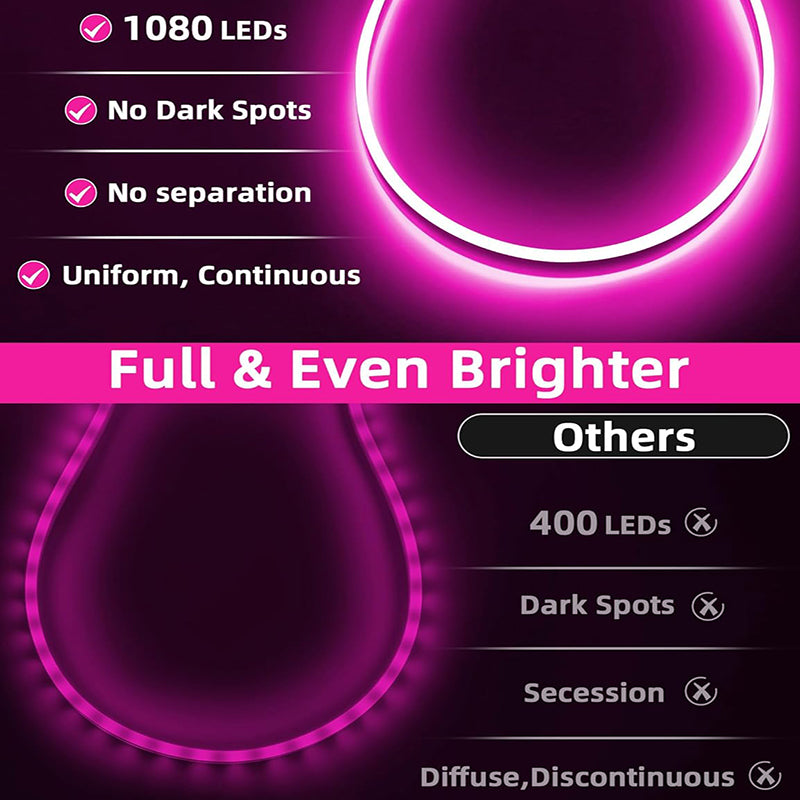 RGB LED neon lights with 1080 LEDs