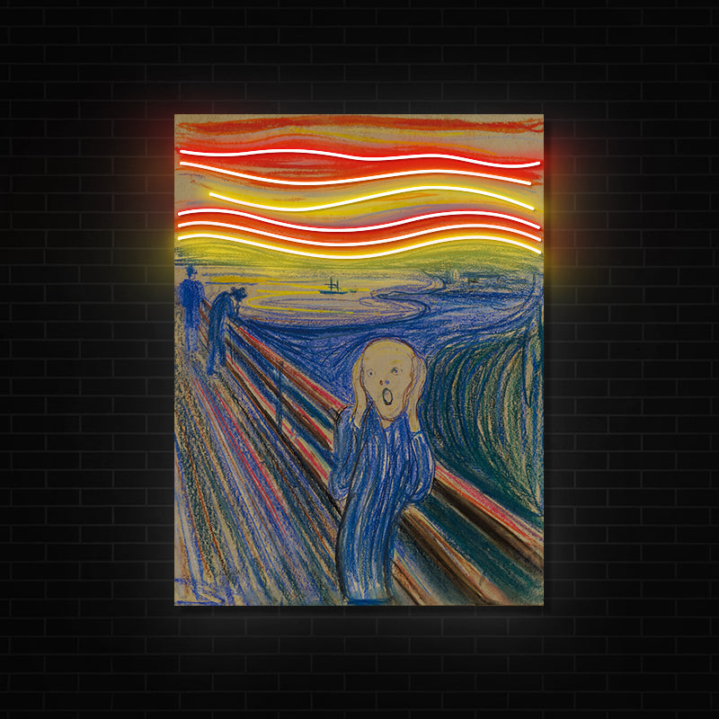 Scream Painting Neon Sign For Wall Art