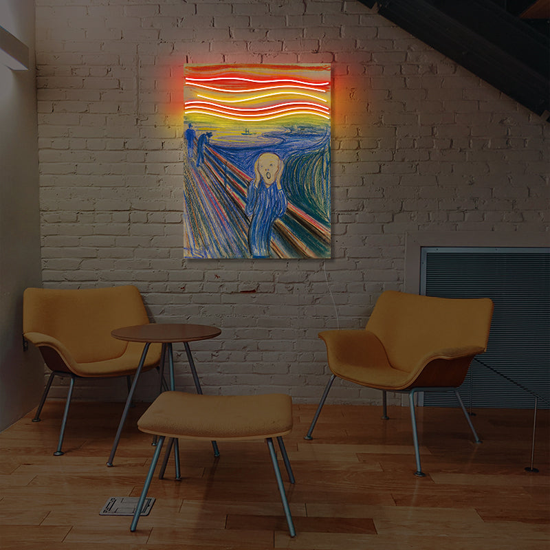 Scream Painting Neon Sign For Wall Art