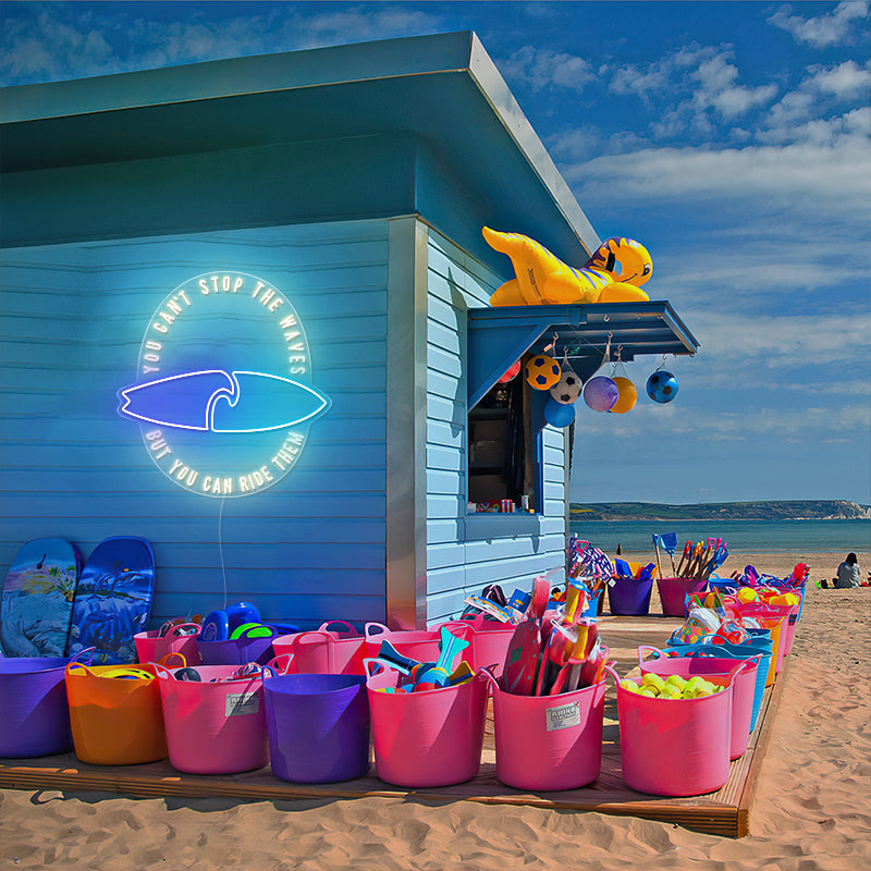 Surfboard Inspirational Quotes Neon Sign For Holiday