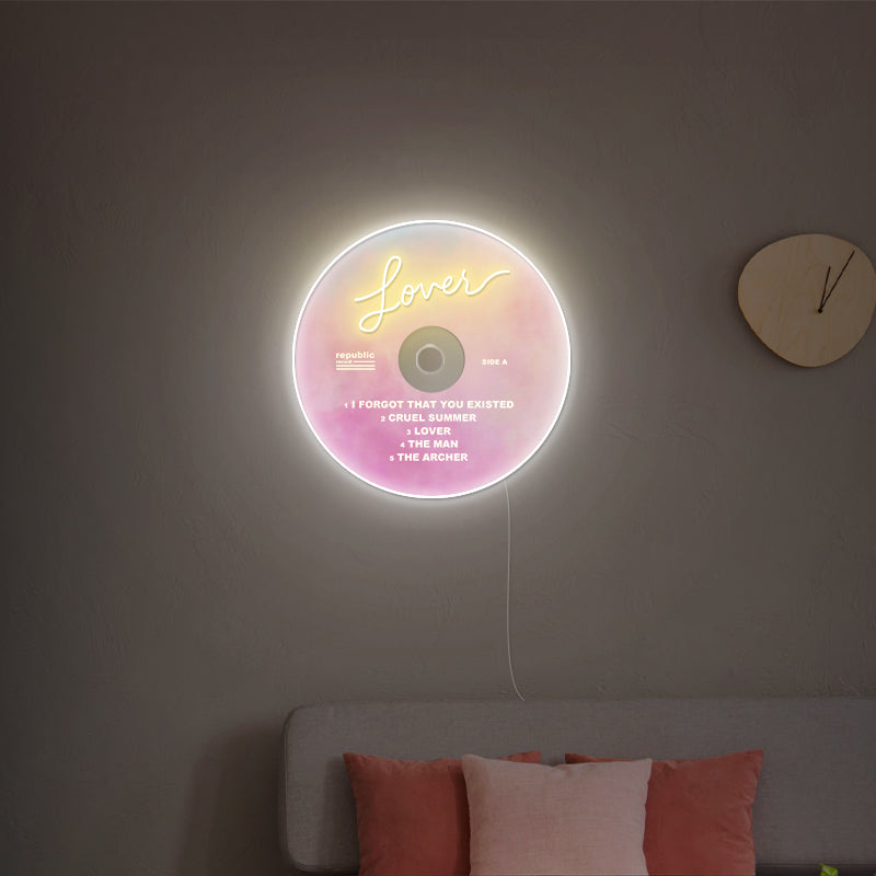 Taylor Swift Lover Album Record Neon Sign