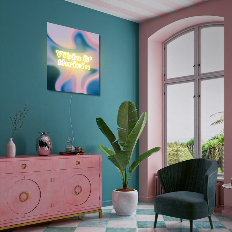 Vibin' & Thrivin' Neon Sign for home decor