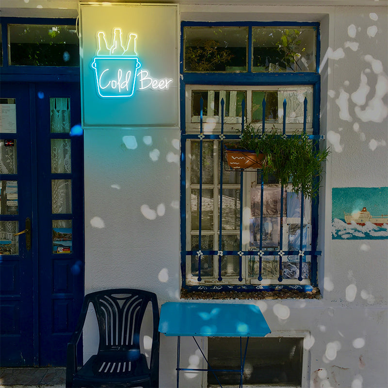 Cold Beer Neon Bar Sign