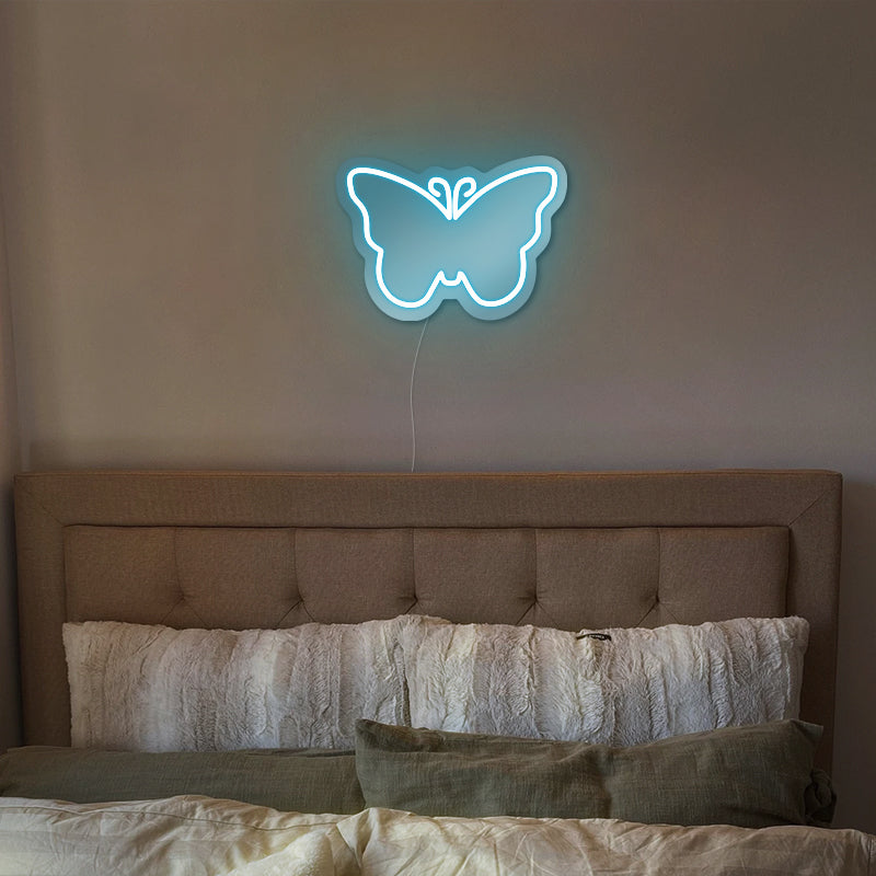 Schmetterling-Wandspiegel-Leuchtreklame