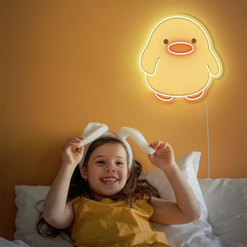 Yellow Duck Neon Sign for kids