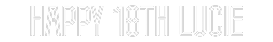 CUSTOM DESIGNED: Happy 18th Lu...