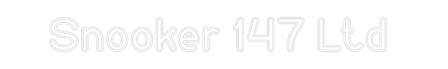 CUSTOM DESIGNED: Snooker 147 L...