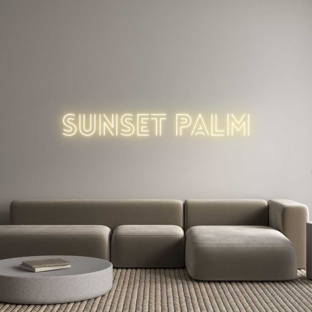 CUSTOM DESIGNED: Sunset Palm