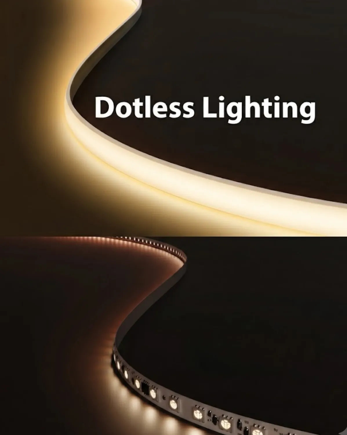 dotless lighting COB strip light