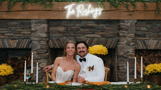 From Decor to Keepsake: How a Personalized Neon Sign Lit Up Wedding Day