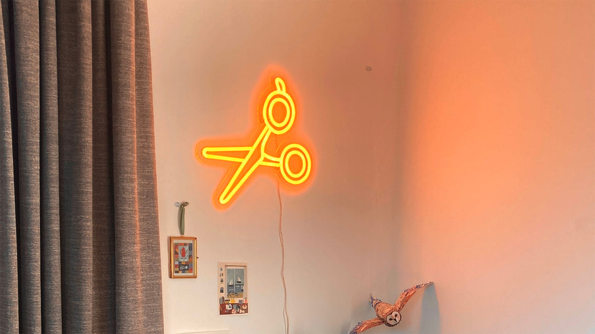 From Scissors to Sign: A Neon Tale of Personalization