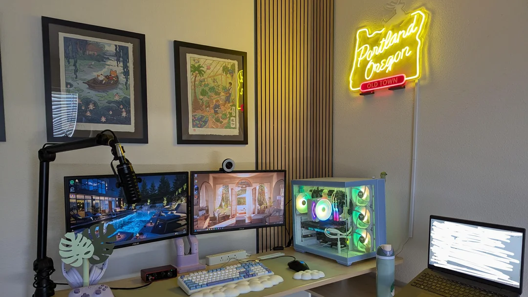 gaming room neon sign