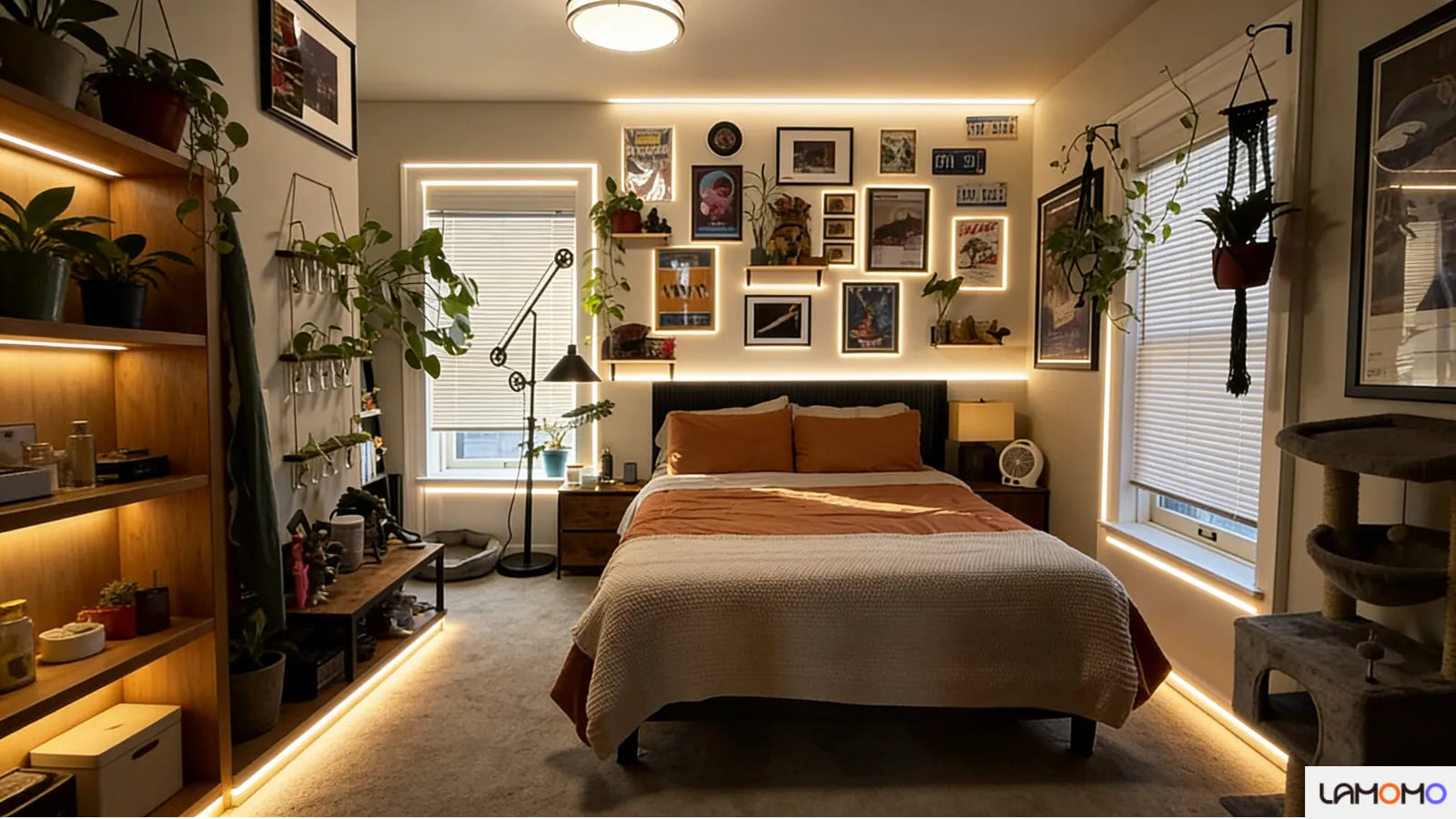 led strip lights ideas for bedroom