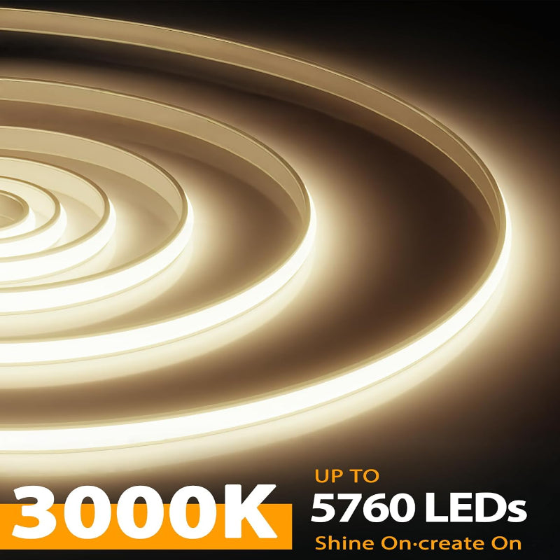 120V COB LED Strip Lights Plug-in