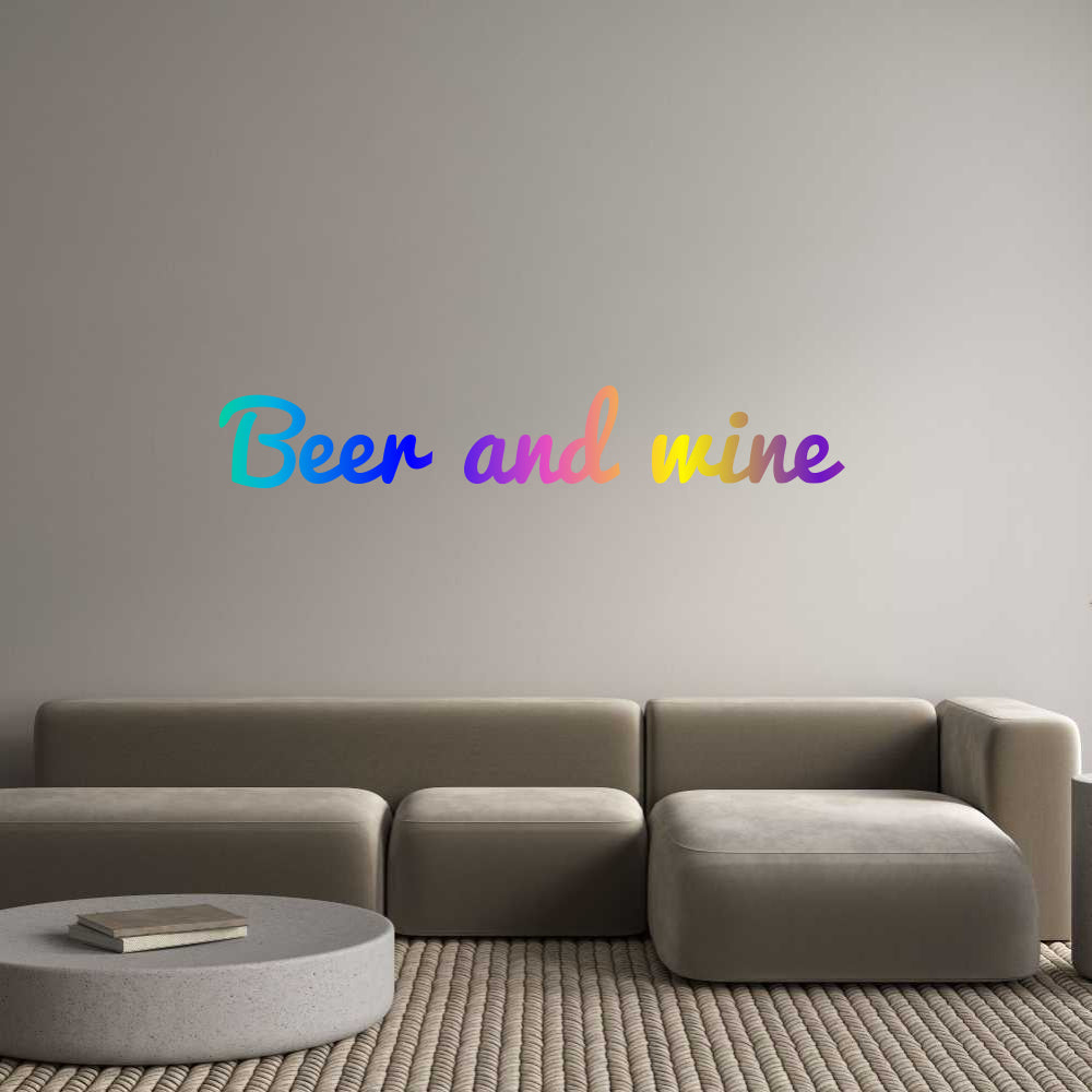 CUSTOM DESIGNED: Beer and wine