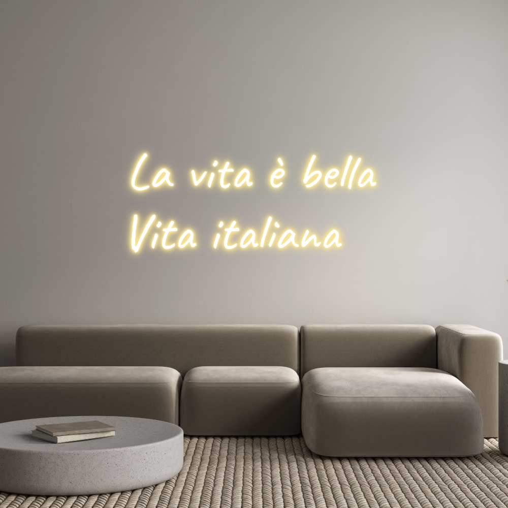 CUSTOM DESIGNED: La vita è bel...