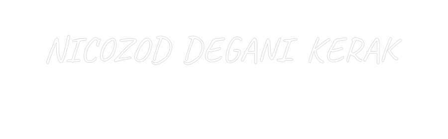 CUSTOM DESIGNED: NICOZOD DEGAN...