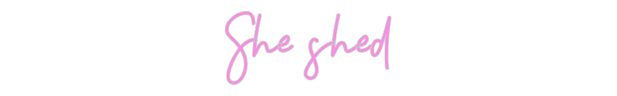 CUSTOM DESIGNED: She shed