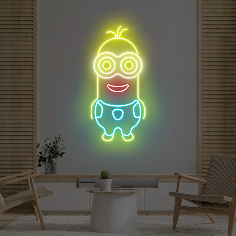 Enseigne au néon Anime Minion pour chambre