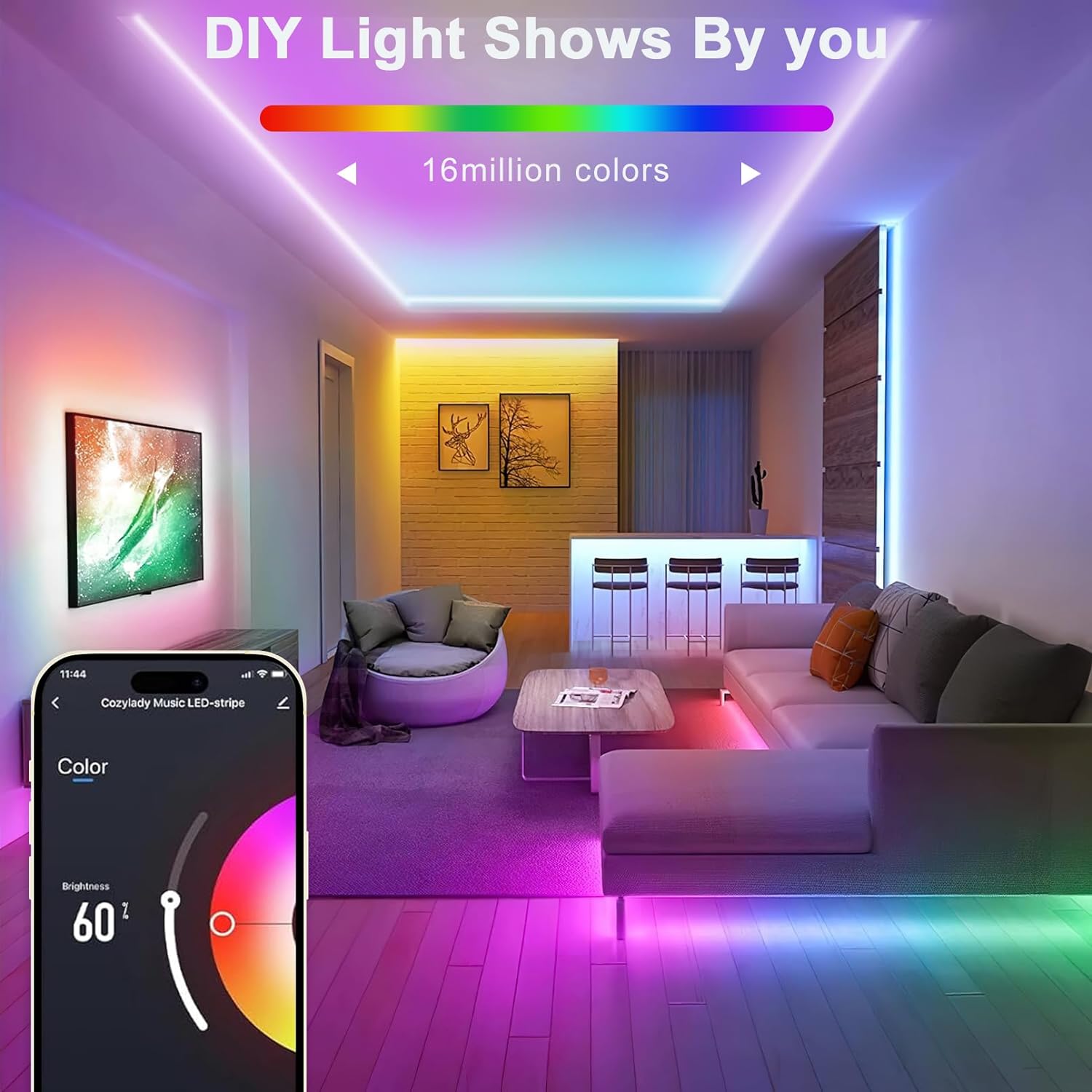 Dimmable LED Strip Lights For DIY