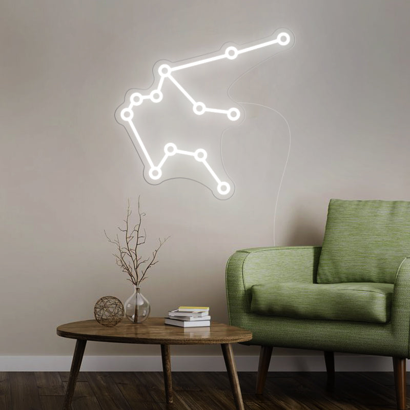 Aquarius Constellation Neon Sign For Room