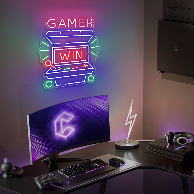 Arcade Cabinet Neon Sign For Game Room