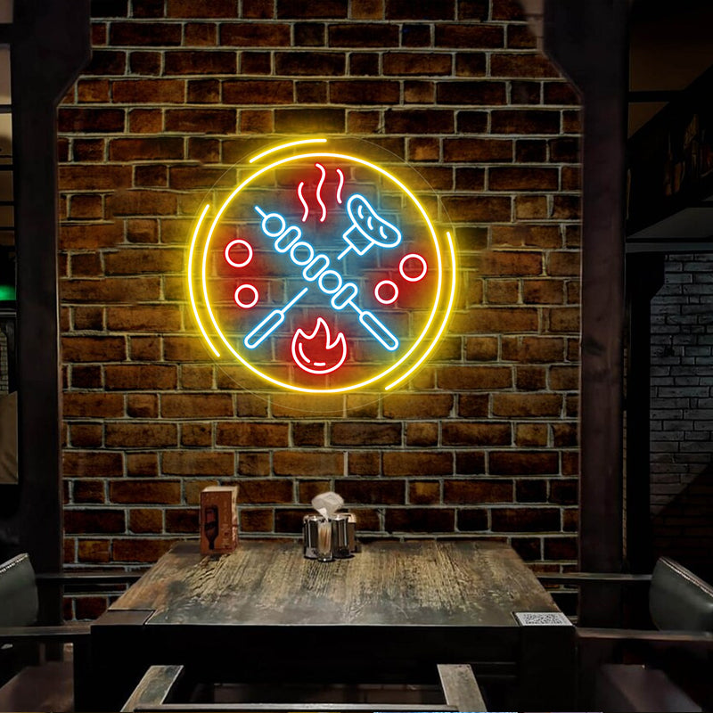 Barbecue Neon Sign For Restaurant