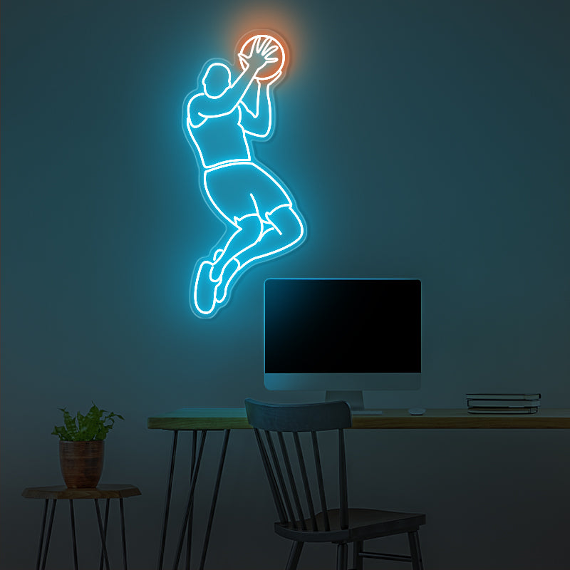 Basketball Jumpman Neon Sign For Room