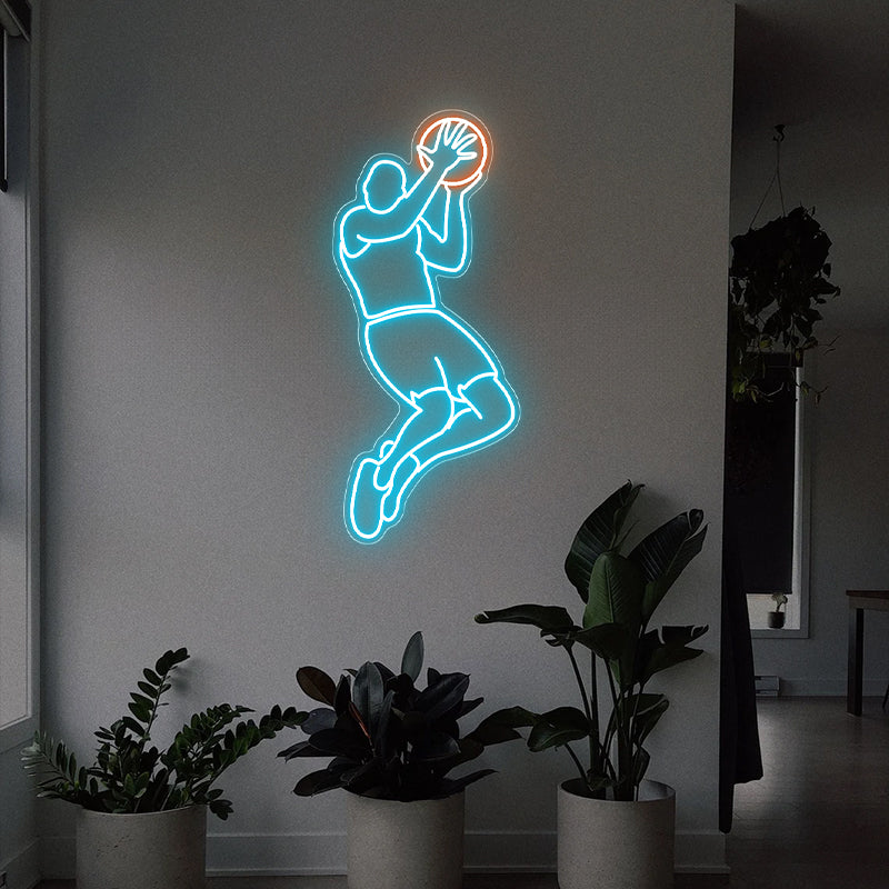 Basketball Jumpman Neon Sign For Room