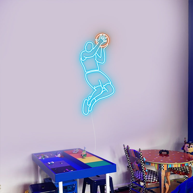 Basketball Jumpman Neon Sign For Room