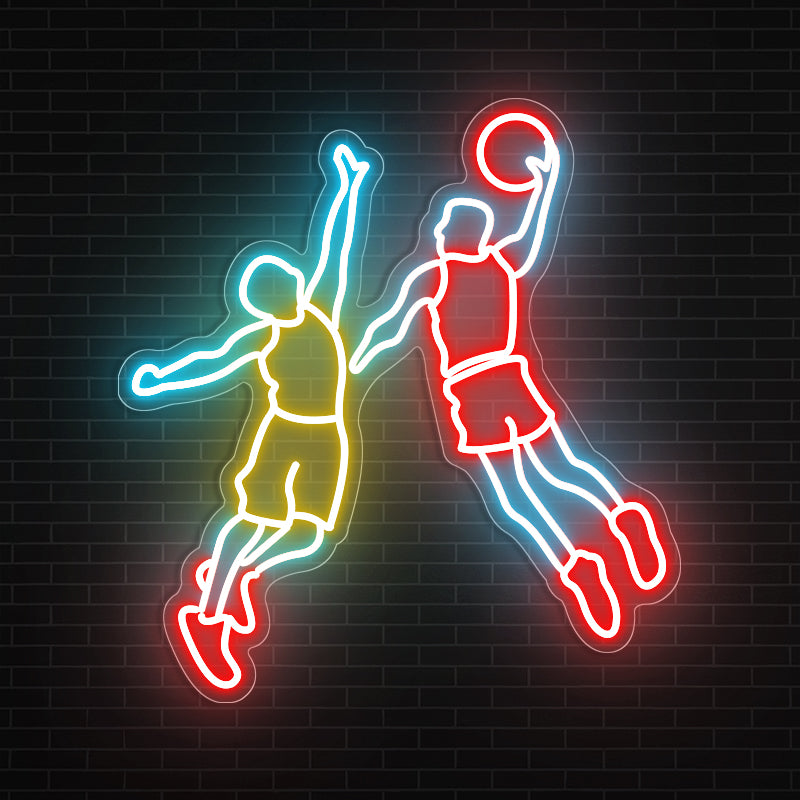 Basketball Players Neon Sign For Man Cave