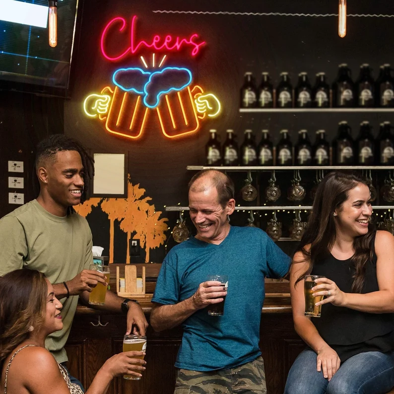 Beer Mug Neon Sign For Home Bar