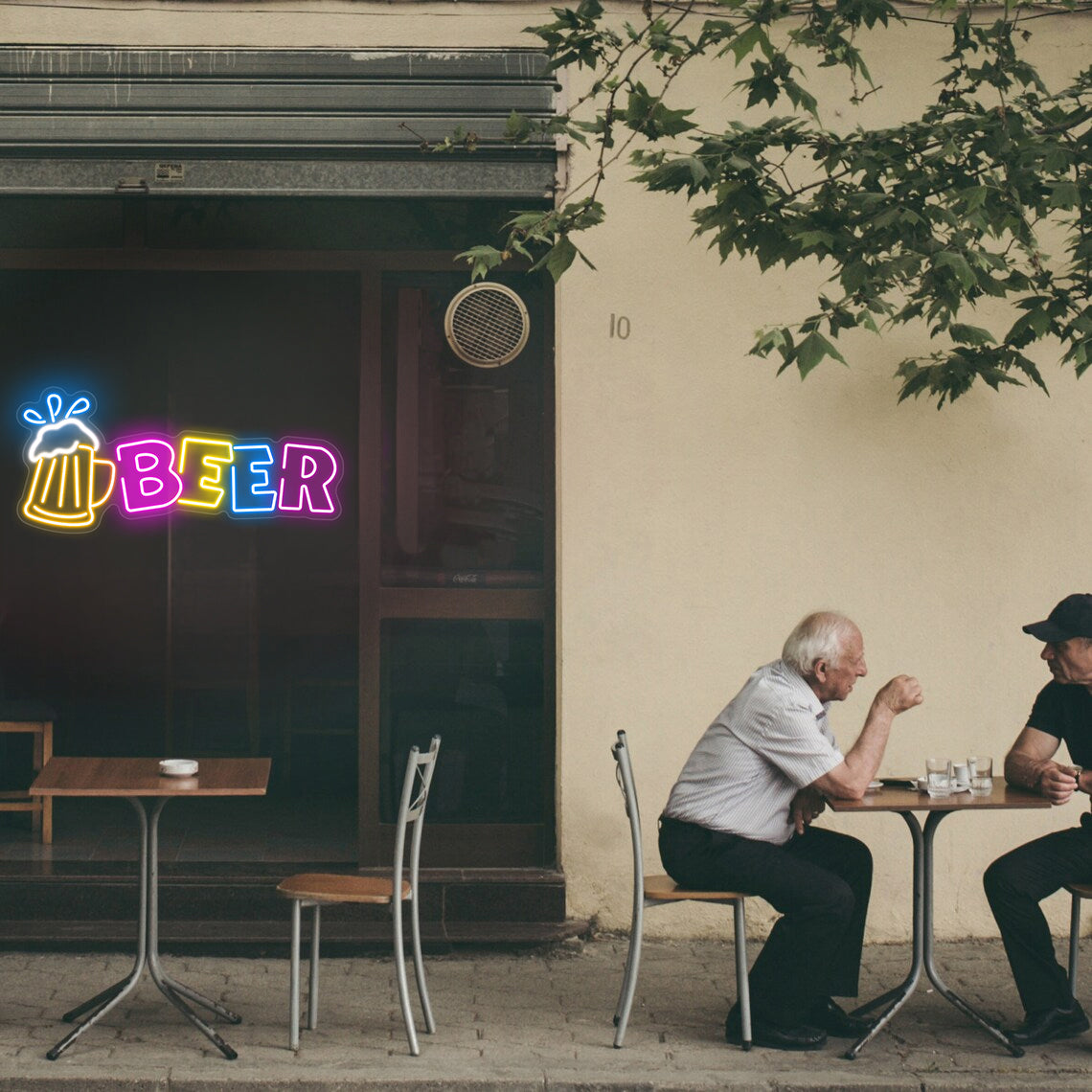 Bierkrug Neonschild für die Hausbar