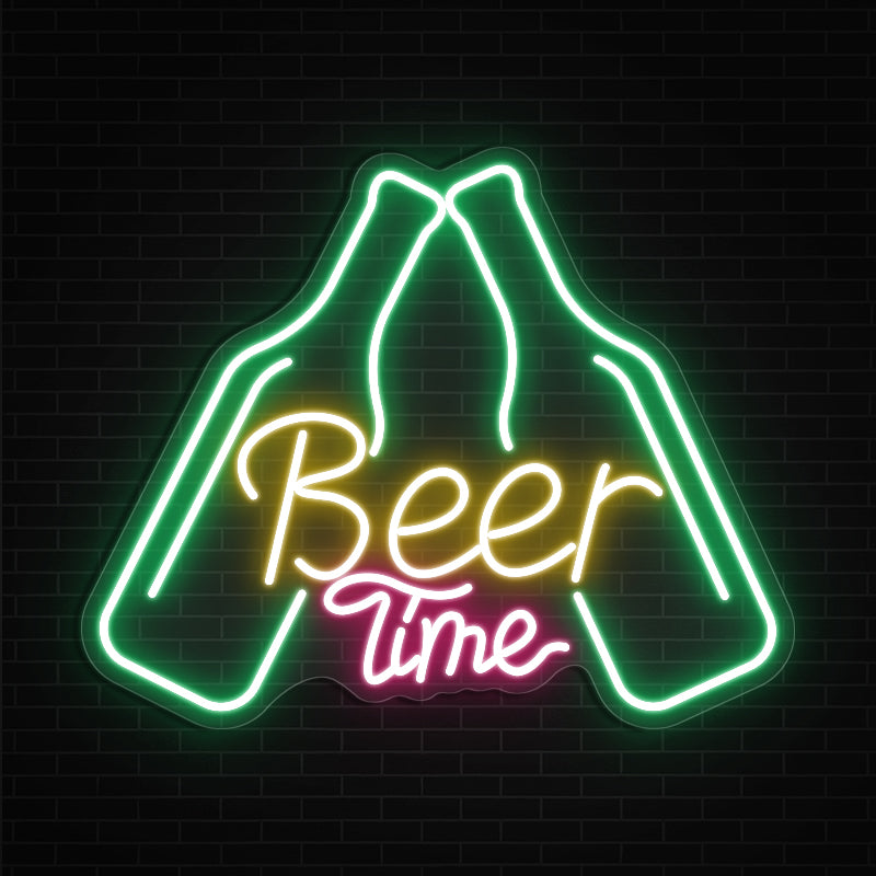 Beer Time Neon Sign For Bar