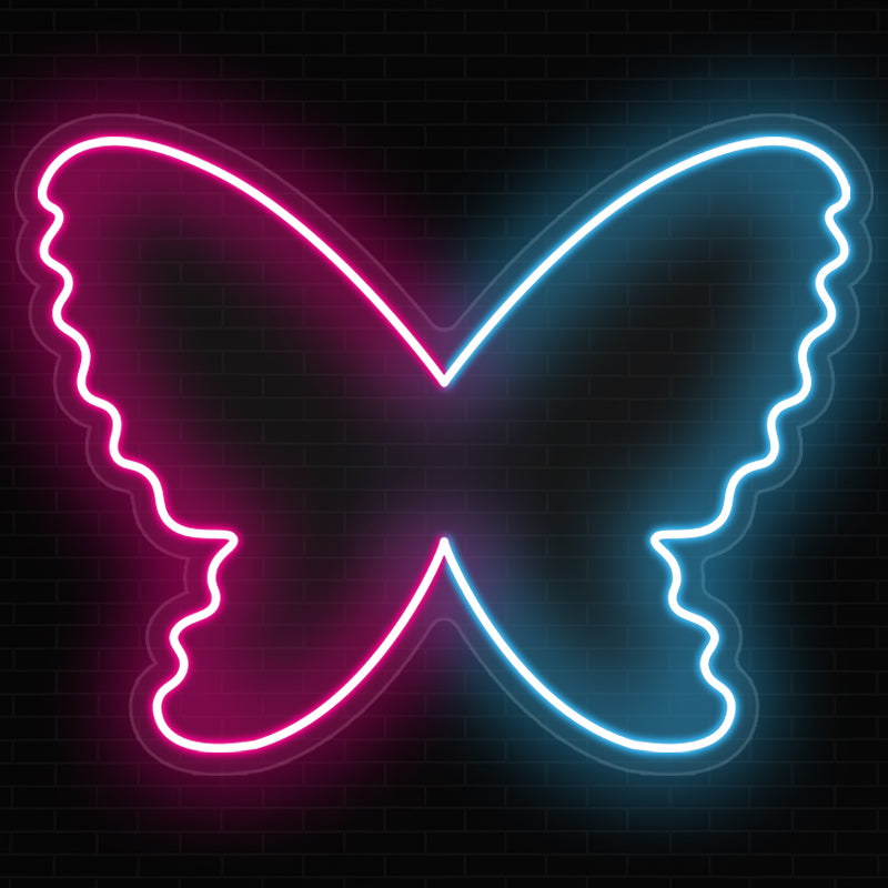 Bicolor Butterfly Neon Sign