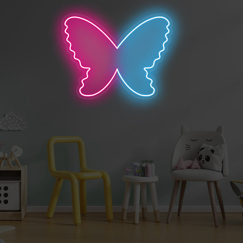 Bicolor Butterfly Neon Sign