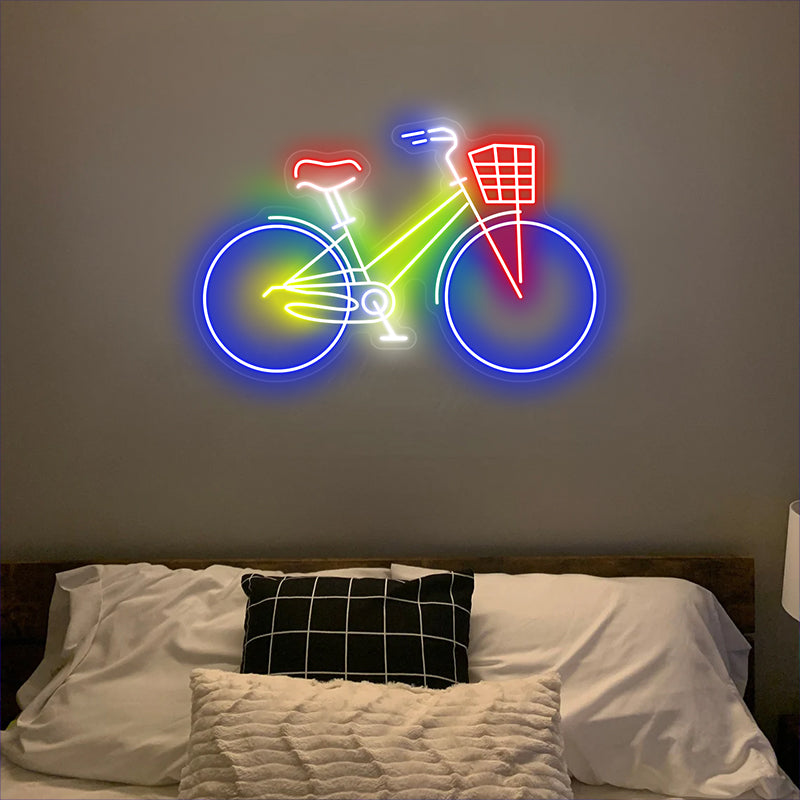 Fahrrad-Neonschild für Wohnzimmer