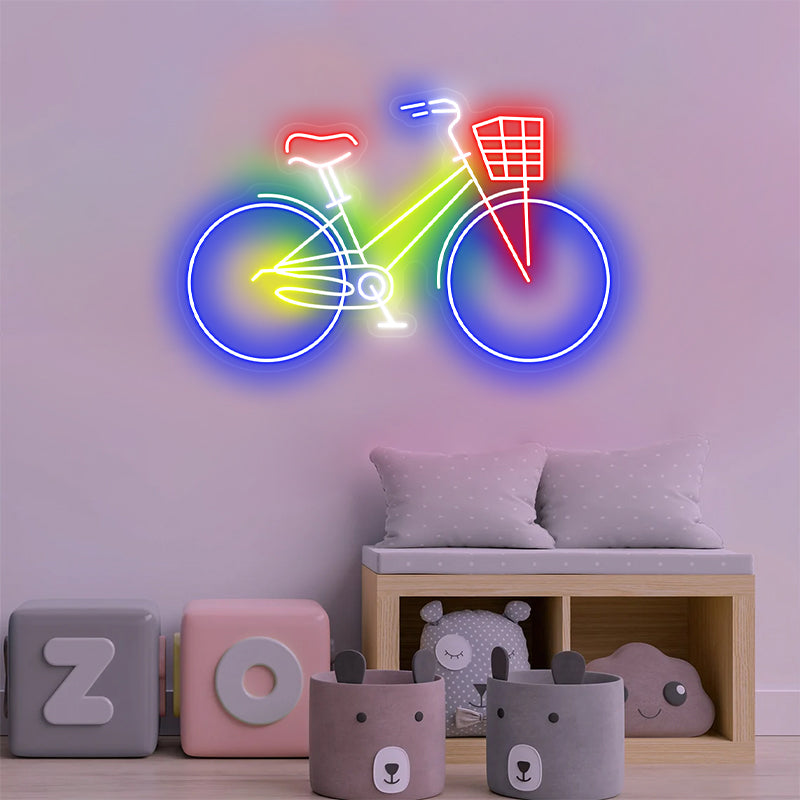 Fahrrad-Neonschild für Wohnzimmer