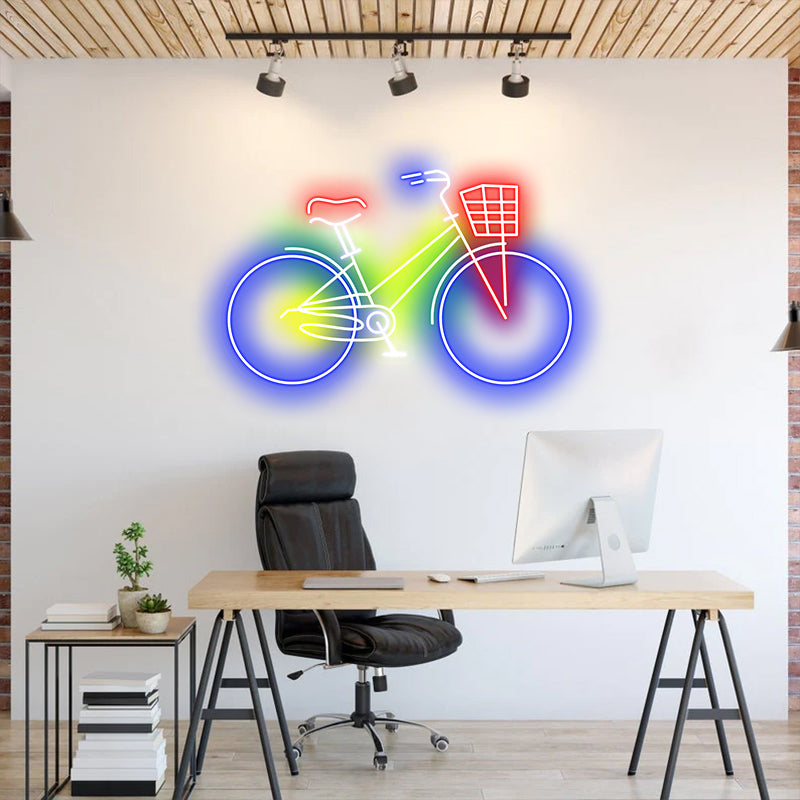 Fahrrad-Neonschild für Wohnzimmer