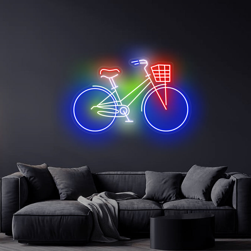 Fahrrad-Neonschild für Wohnzimmer