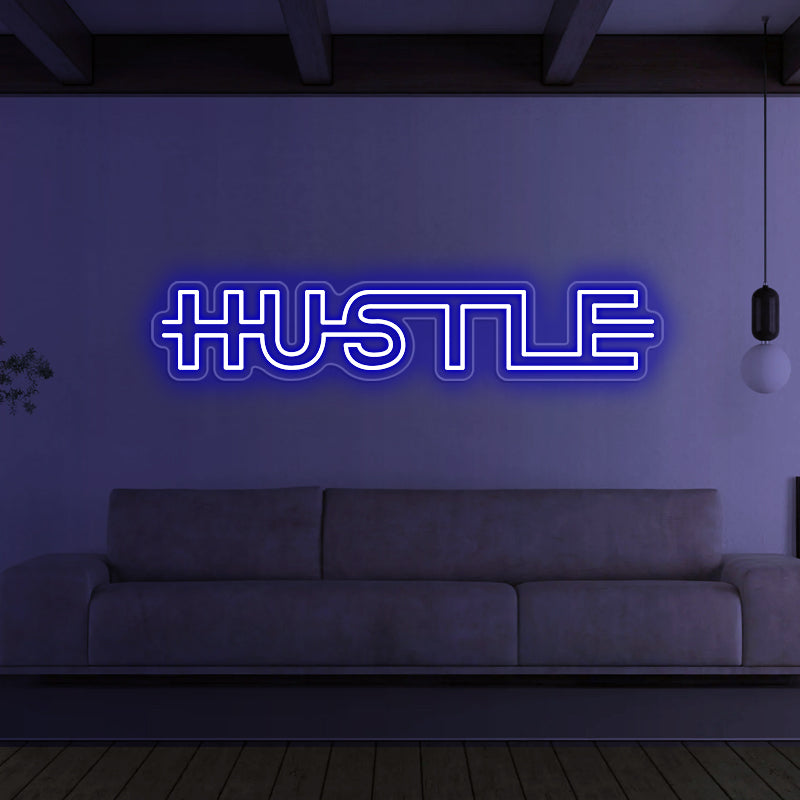 Hustle Neon Sign For Home