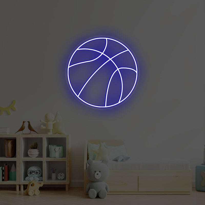 Neon Basketball Sign For Bedroom