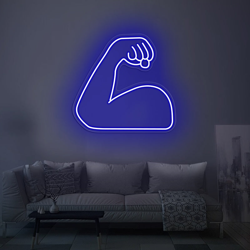 Strong Emoji Neon Sign For Room