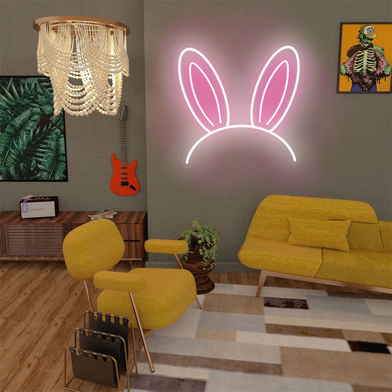 Children Bedroom Bunny Ears Neon Sign