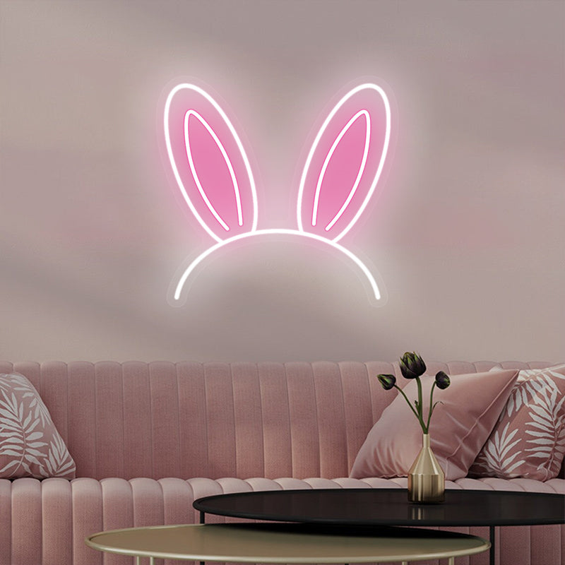 Children Bedroom Bunny Ears Neon Sign