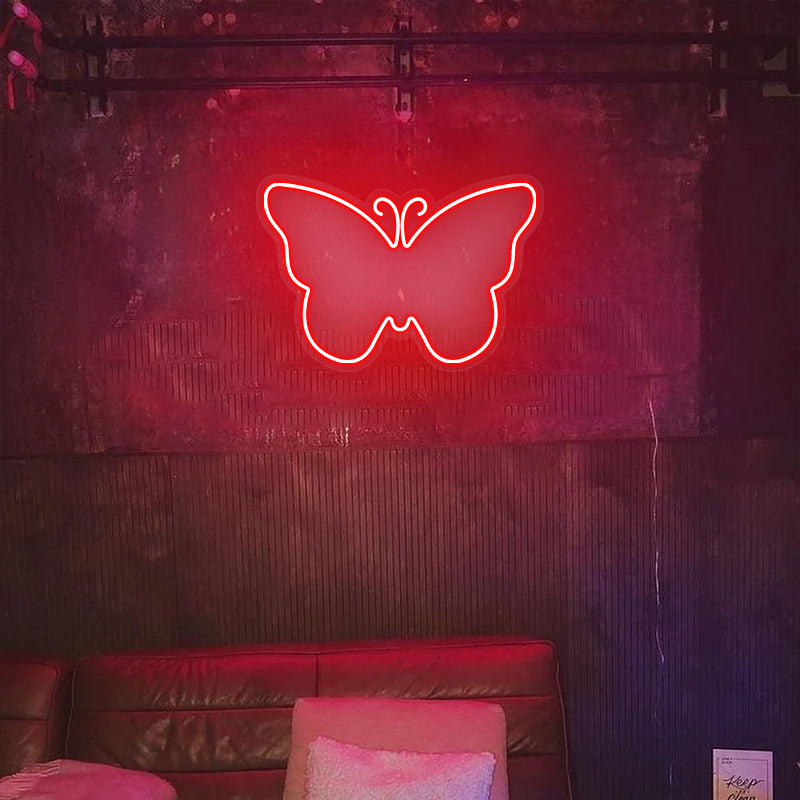 Schmetterling Neon Zeichen für Wohnkultur