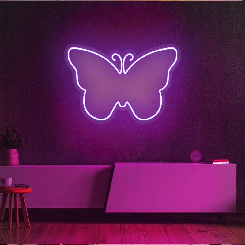 Schmetterling Neon Zeichen für Wohnkultur