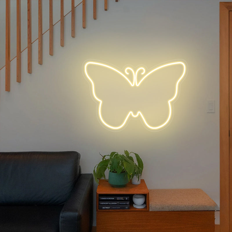 Schmetterling Neon Zeichen für Wohnkultur