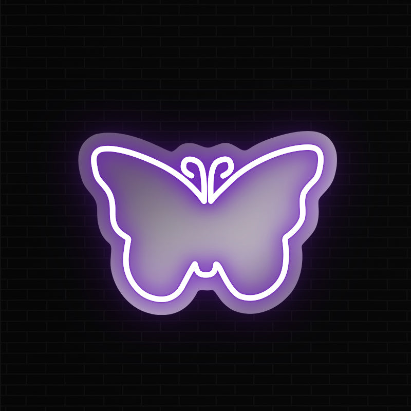 Butterfly Wall Mirror Neon Sign